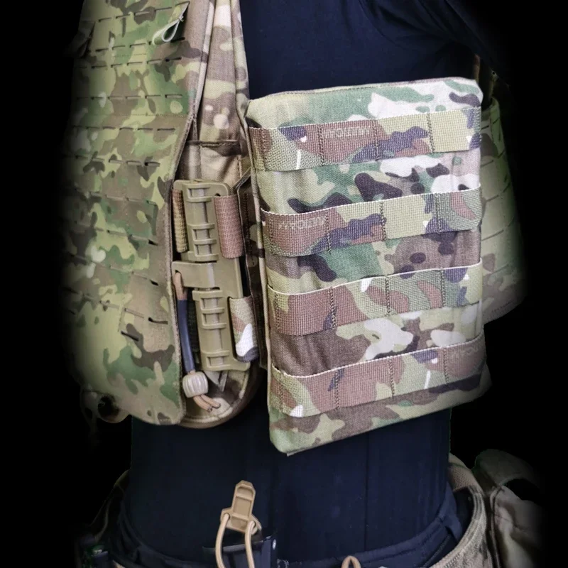Airsoft Vest Side Panel Pouch CP Style AVS 6X7.5inch MOLLE Waist Cover Panel Gear Tactical Vest Side Panel Bag Plate Carrier view 6