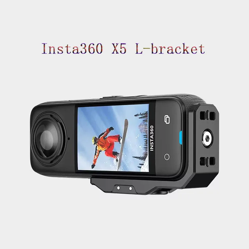 PyroGraphy X5 L-قوس مع فتحة خيط 1/4 بوصة محول Gopro العالمي Insta 360 واجهة مغناطيسية لكاميرات Insta360 X5/X4/X3