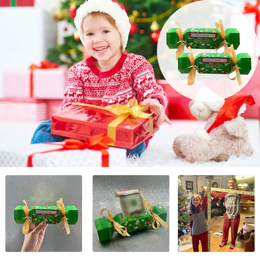 المال سحب خارج صندوق عيد الميلاد حامل المال سحب الحقيبة النقدية سحب صناديق عيد ميلاد سعيد حصالة فريدة من نوعها لقضاء عطلة #5