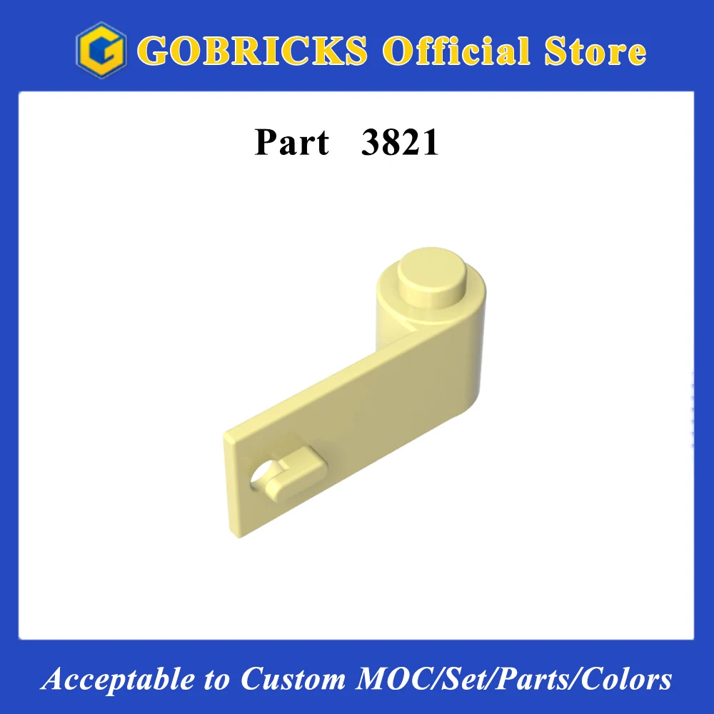 Gobricks 1 szt. 3821 Klocki Drzwi 1 x 3 x 1 Prawy Klock Budowlany Używany Do Akcesoriów Samochodowych High-tech Stwórz Model Części Wyzwania Myślenia