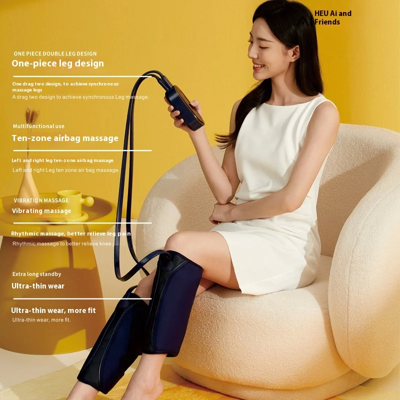 All-in-One Smart Leg Massager with Airbag Vibration and Dual Synchronous Massage Conveniently Aim at Legs