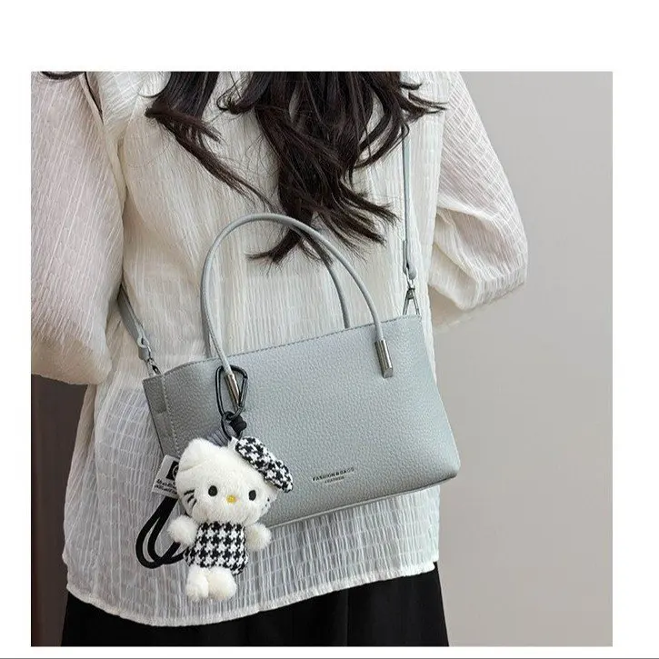

2025 Autumn 454 New Zipper Small Square Bag Mother and Child Bag Shoulder Bag Versatile Messenger Bag Trendy Light Luxury