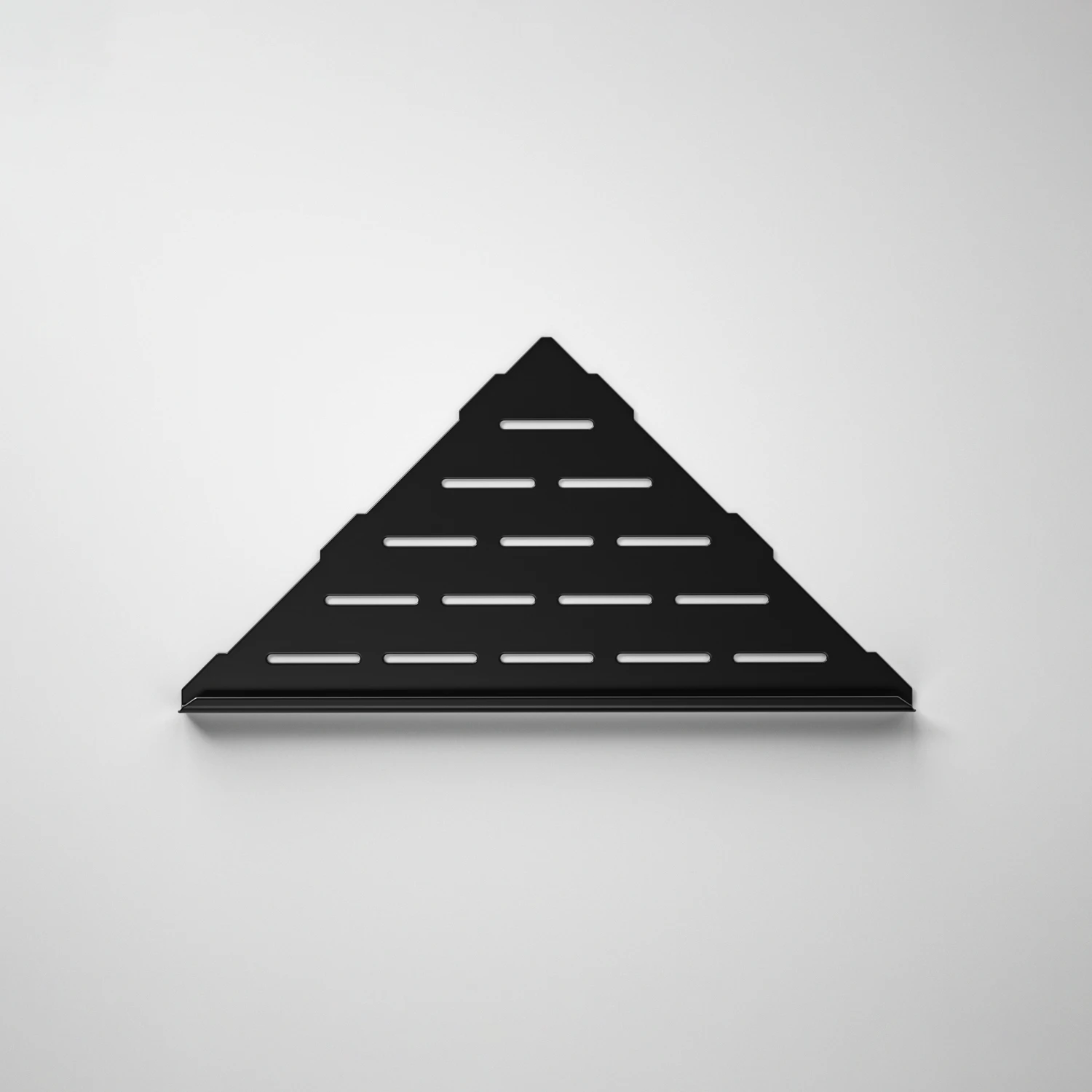 Modern 10 Inch Black Stainless Steel Recessed Storage Corner Shelf No Drilling Needed for Bathroom Use Ships From USA
