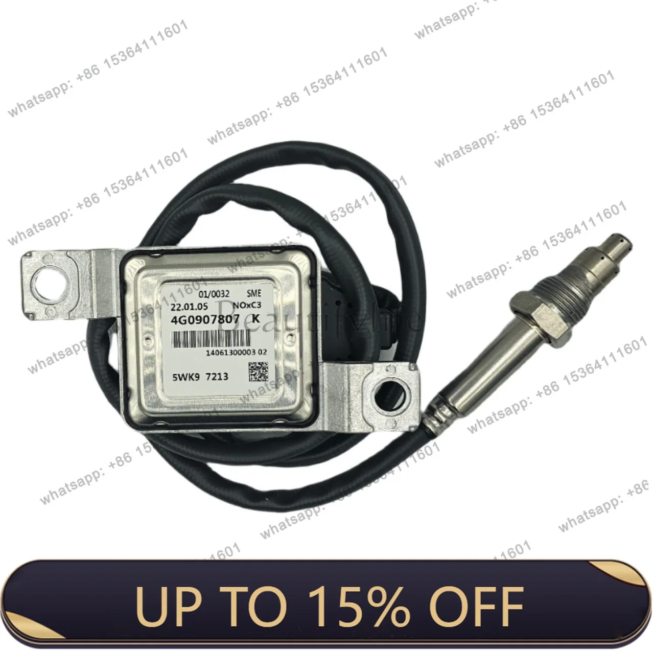 LX 4G0907807 K 5WK9 7213 Nitrogen Oxygen Sensor 12V NOXSENSOR Auto Parts Motorcycle Parts