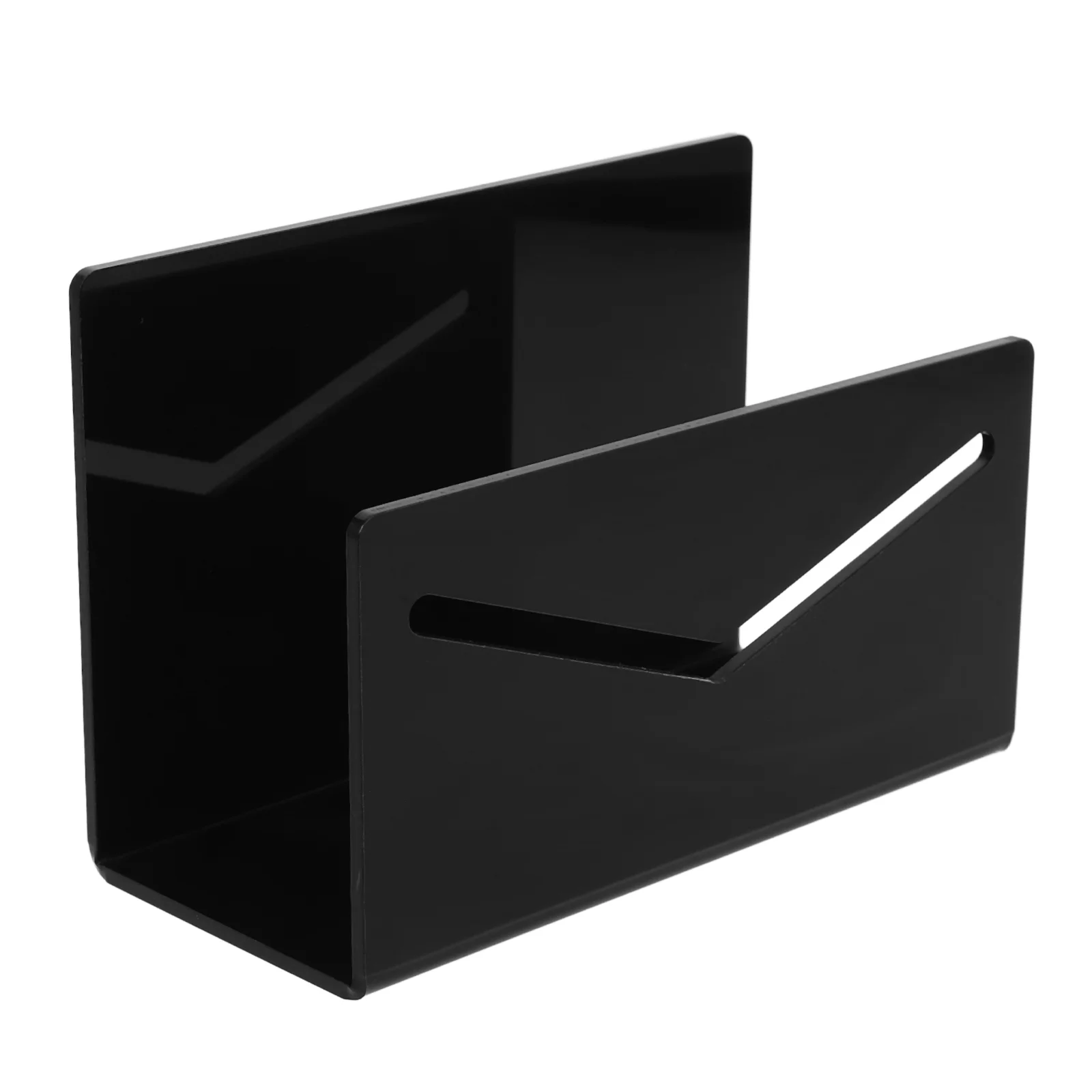 Mail Organizer Suporte de acrílico, porta-cartas, mesa, rack, classificador, preto, 15 cm, 1000 cm, 650cm