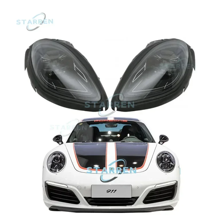 

Suitable for 2012-2018 Porsche 911 Led Headlights 991 Upgrade 992 New Headlights Plug and Play Led Headlights for Porsche 911,Po