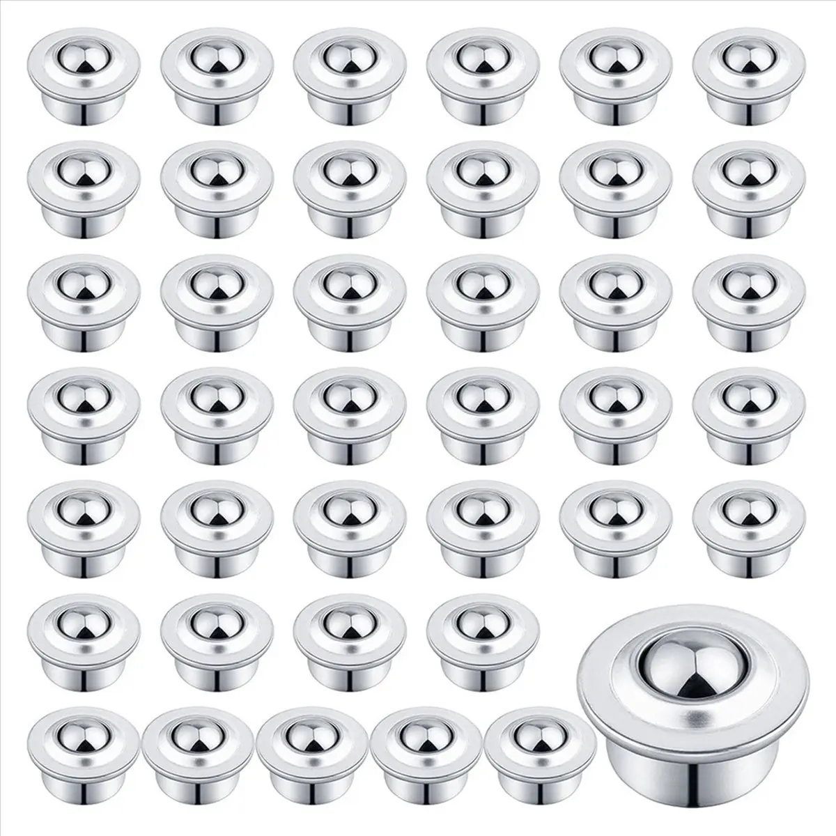 Best of 2026 5/8inch Roller Ball Transfer Bearing, 40PCS -15H Carbon Steel Ball-Bearing Rollers, Ball Transfer Bearing Casters
