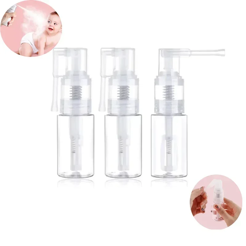 20Pcs 18ml/35ml/110ml/200ml Glitter Duster Sprayer Transparent Craft Glitter Spray-Bottle Empty Multi-Purpose Empty Plastic