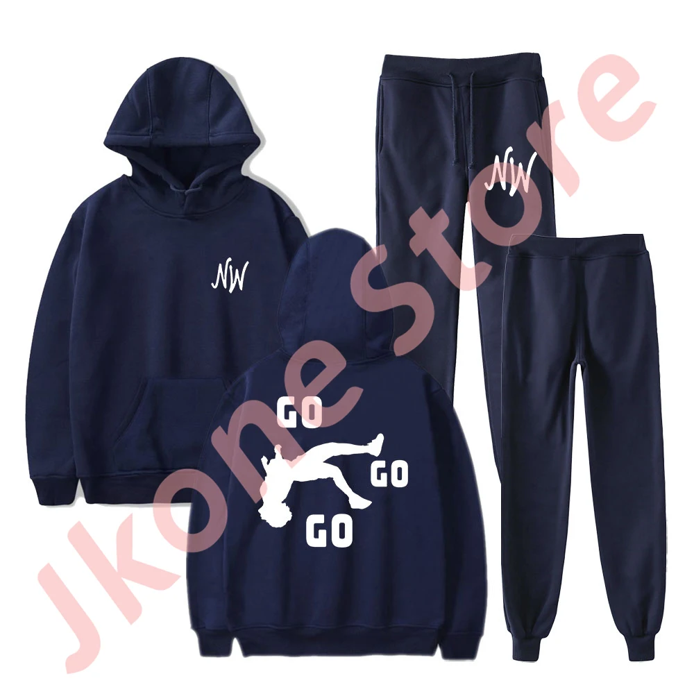 Nidal Wonder Go Go Go Hoodies Set Neues Logo Merch Cosplay Damen Herren Mode Lässige Sweatshirts