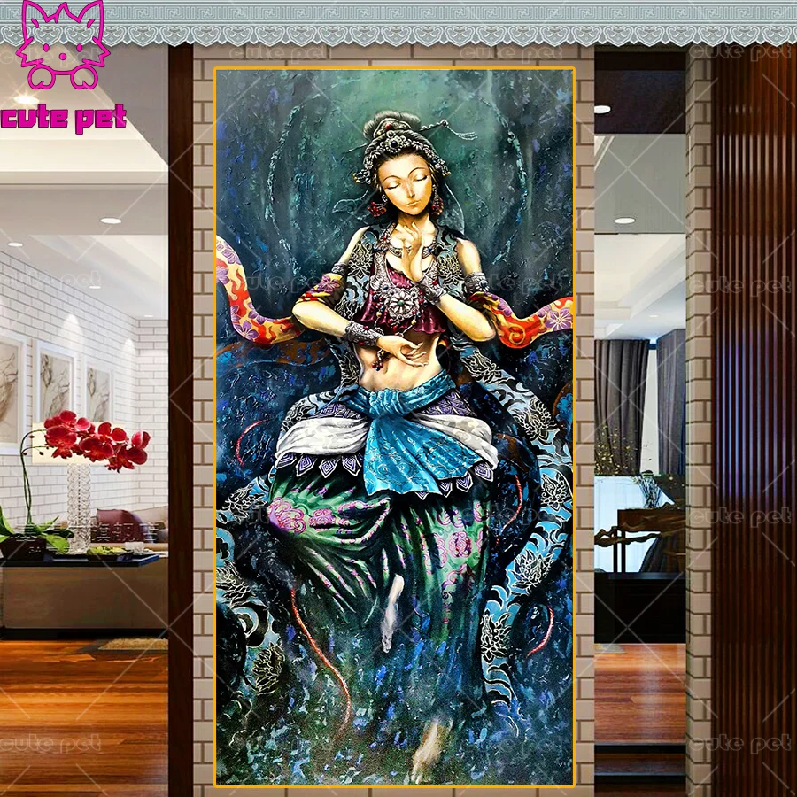 

Dunhuang Religion diamond painting Cross Stitch Full square Drill pattern rhinestone mosaic Diamond embroidery decoration large