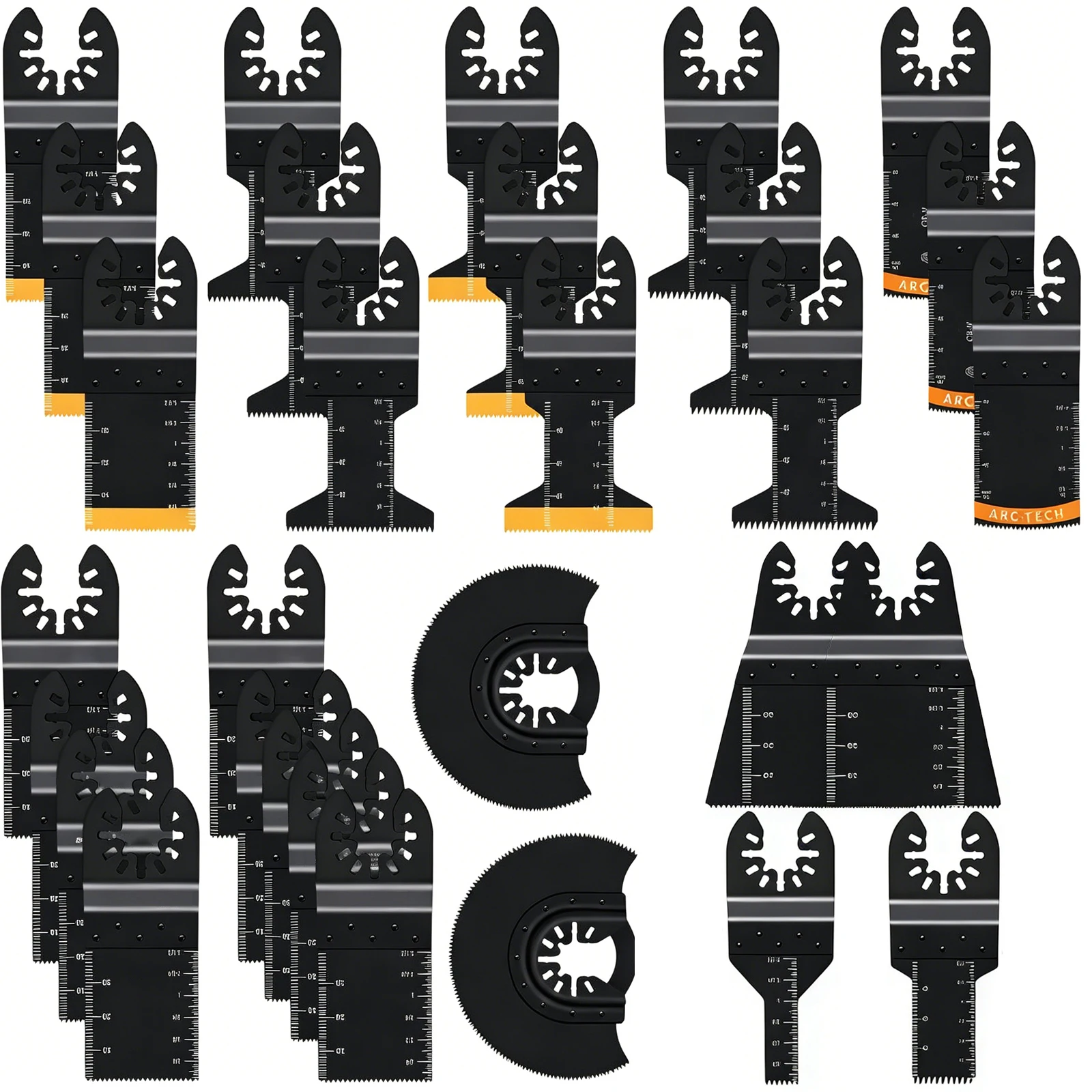 Premium Oscillating Saw Blades Multitool for Wood Metal Plastics，Fit Dewalt Worx Rockwell Wen Milwaukee Makita Ryobi Bosch Fein