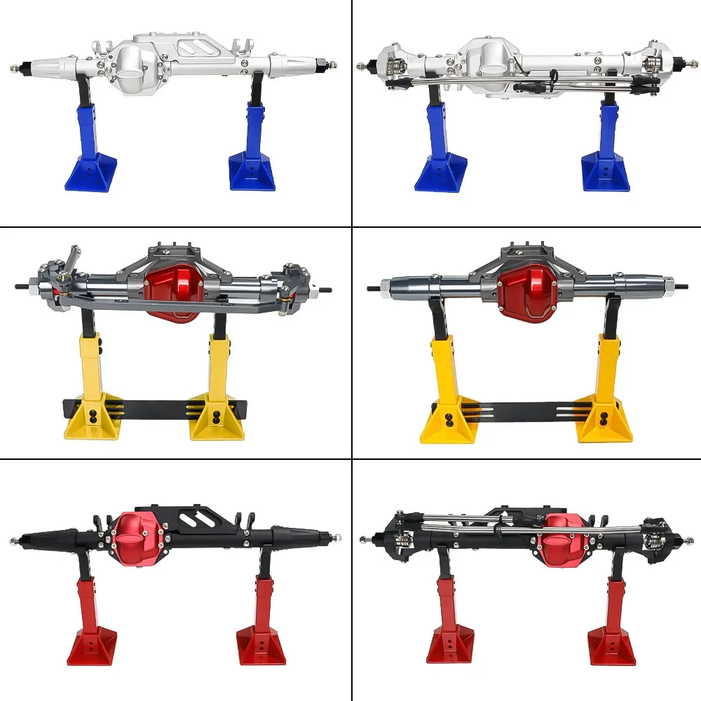 Simulation Metall Höhenverstellbarer Wagenheber RC Autohalter Ständer Dekoration für 1/8 1/10 RC Crawler Axial SCX10 Traxxas TRX4 D90