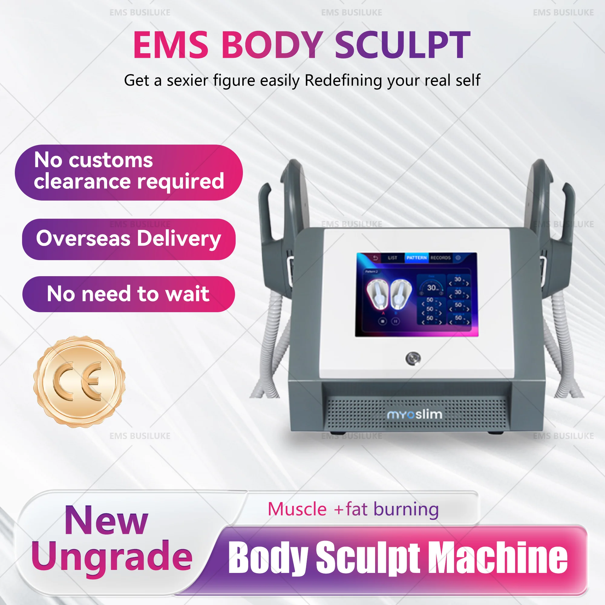 

NEW EMS Portable Magnetic Shaping Skin Beauty And Fitness Perfect Figure Firming Skin And Reducing Obesity Vest Line Contor