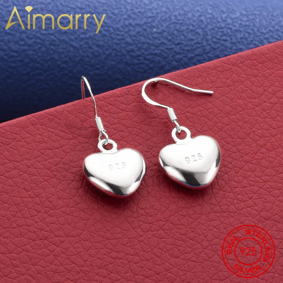 

925 Sterling Silver Earrings For Women Fashion Jewelry Love Heart Beads Earrings Couple Gifts Trendsetter Recommendation