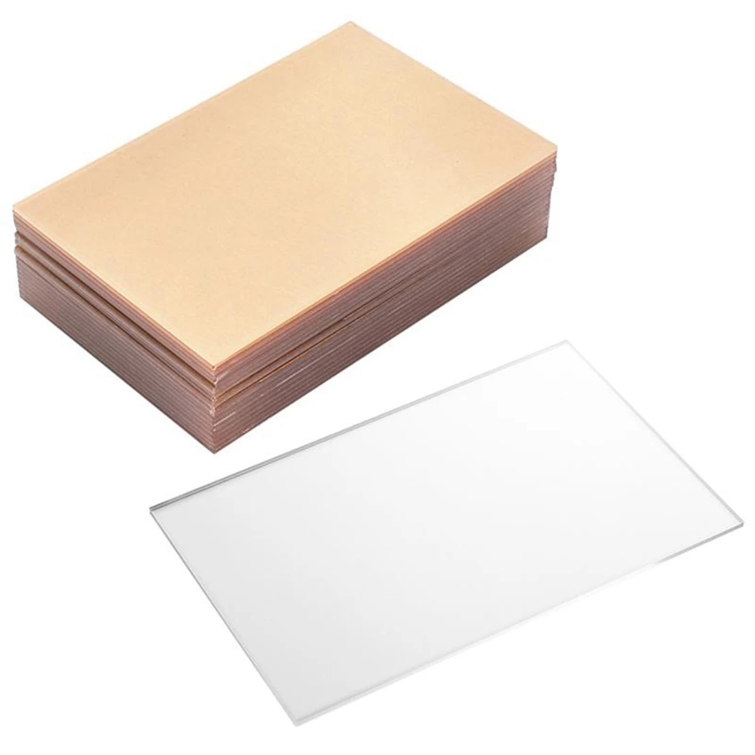 20Pc Acrylic Transparent Clear Plastic Sheet Acrylic Board Polymethyl Methacrylate for Craft Project Picture Frame