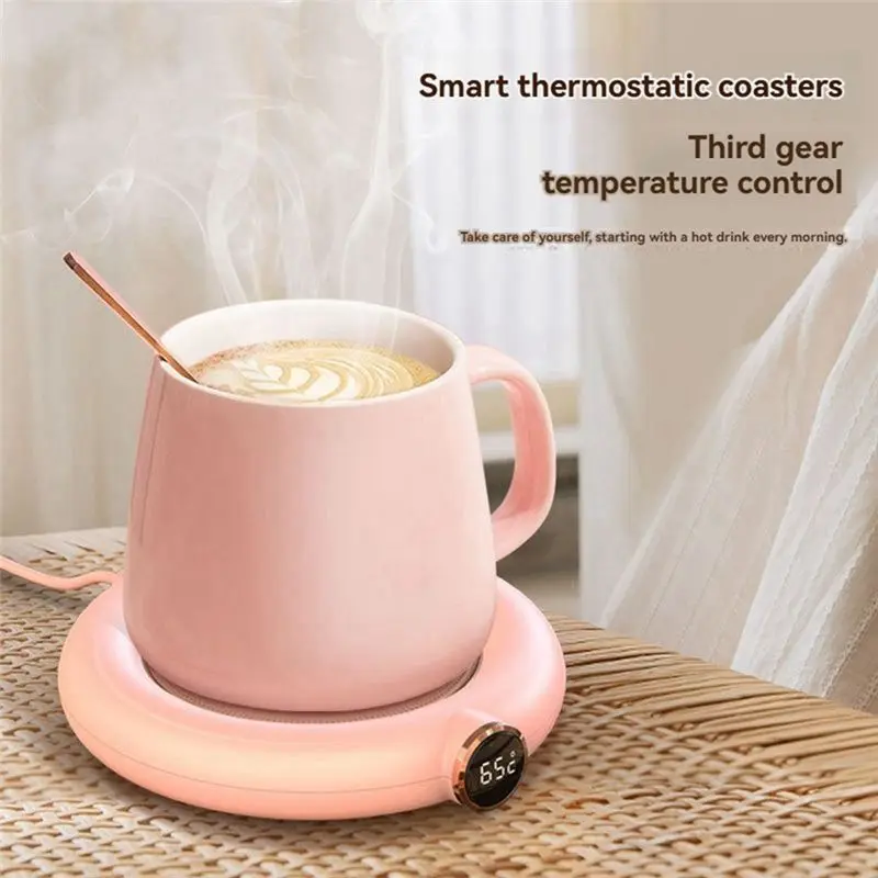AT21-Coffee Mug Warmer For Desk With Auto Shut Off, 3 Temp Settings, Ideal For Home & Office, Perfect Gift(Without Cup)
