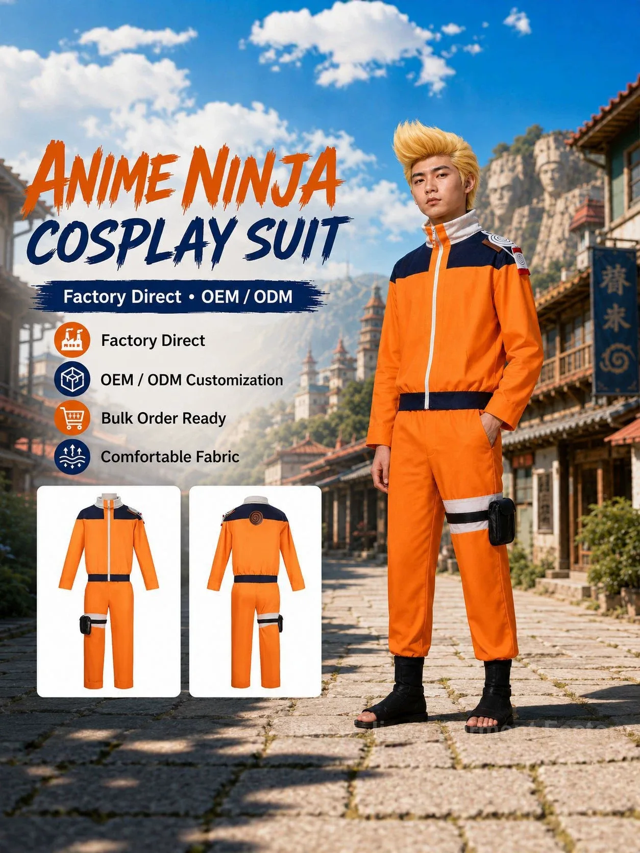Conjunto completo de fantasia - Anime Cosplay Naruto avaliação e preço