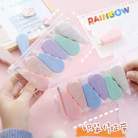 1/3Pcs Correction Tape 24 M Smear Corrector Cute Student Stationery Simple Portable White Out Corrector Tools Office Supplies