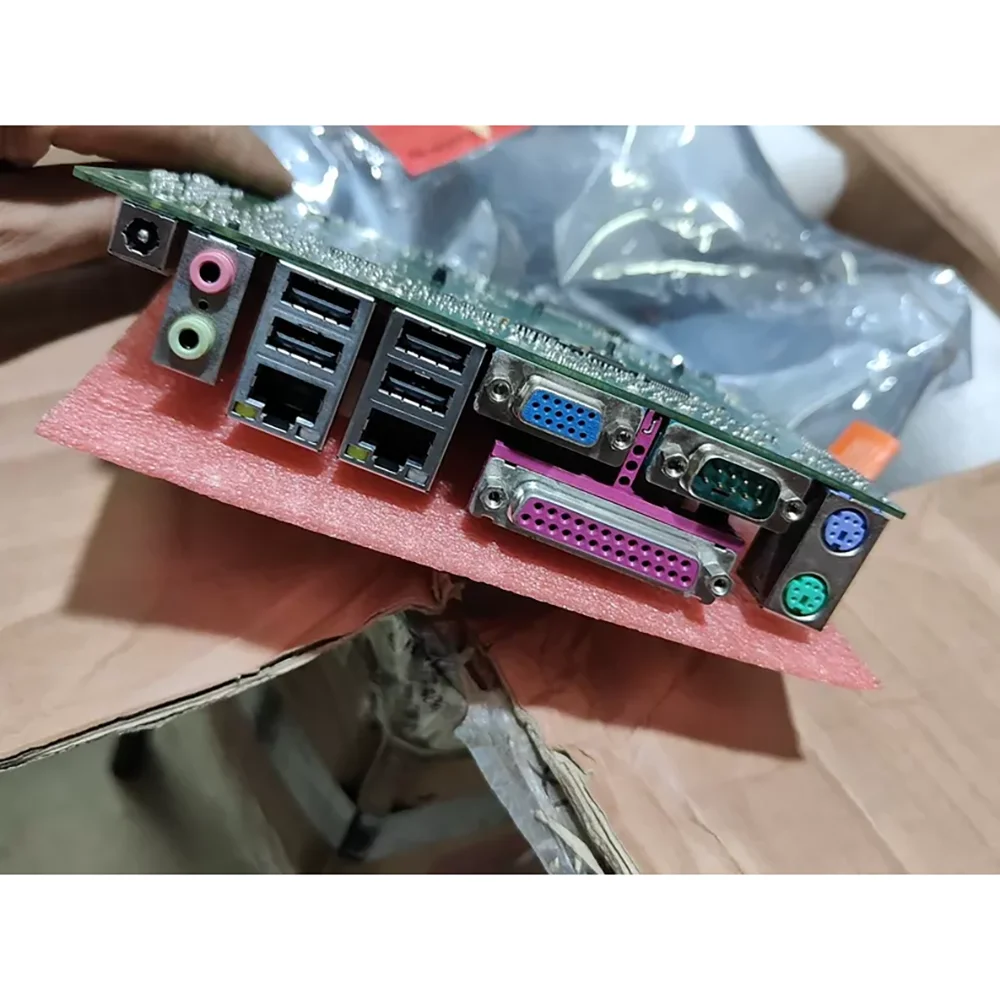 SV1-D5226-LP 17x17 Industrial Computer Dual Network Card Motherboard Dual Memory Slot 12V Power Interface