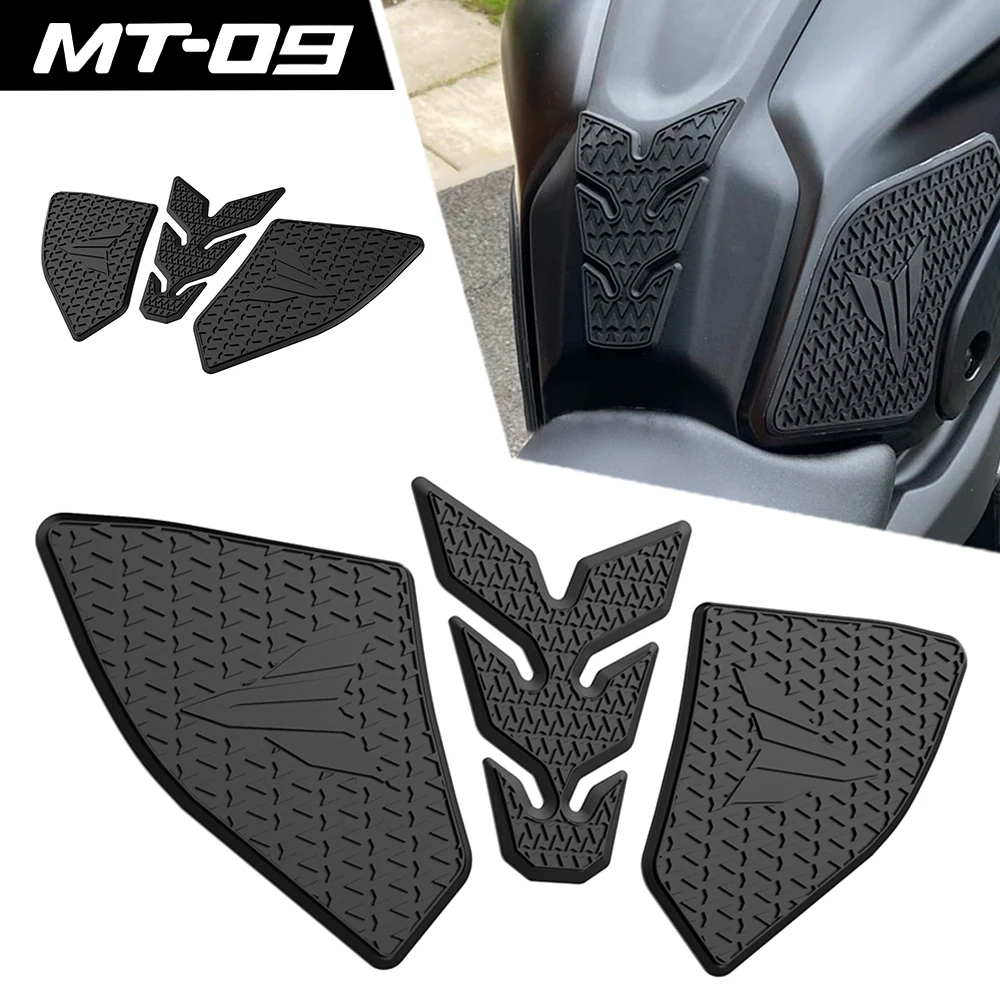 MT 09 SP nuevas pegatinas laterales antideslizantes para tanque de combustible de motocicleta, almohadilla impermeable, pegatina de goma para YAMAHA