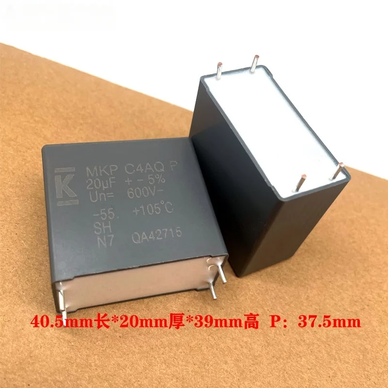 1 ชิ้น av mkp C4AQ 20uf 20.0uf 206 600v 630v ตัวเก็บประจุฟิล์ม c3d