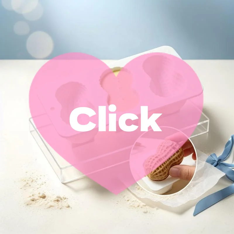 3-Cell Peanut Design Food Grade Mould Silicone Chocolate Mold Kitchen Dessert Bakeware Pastry Tools