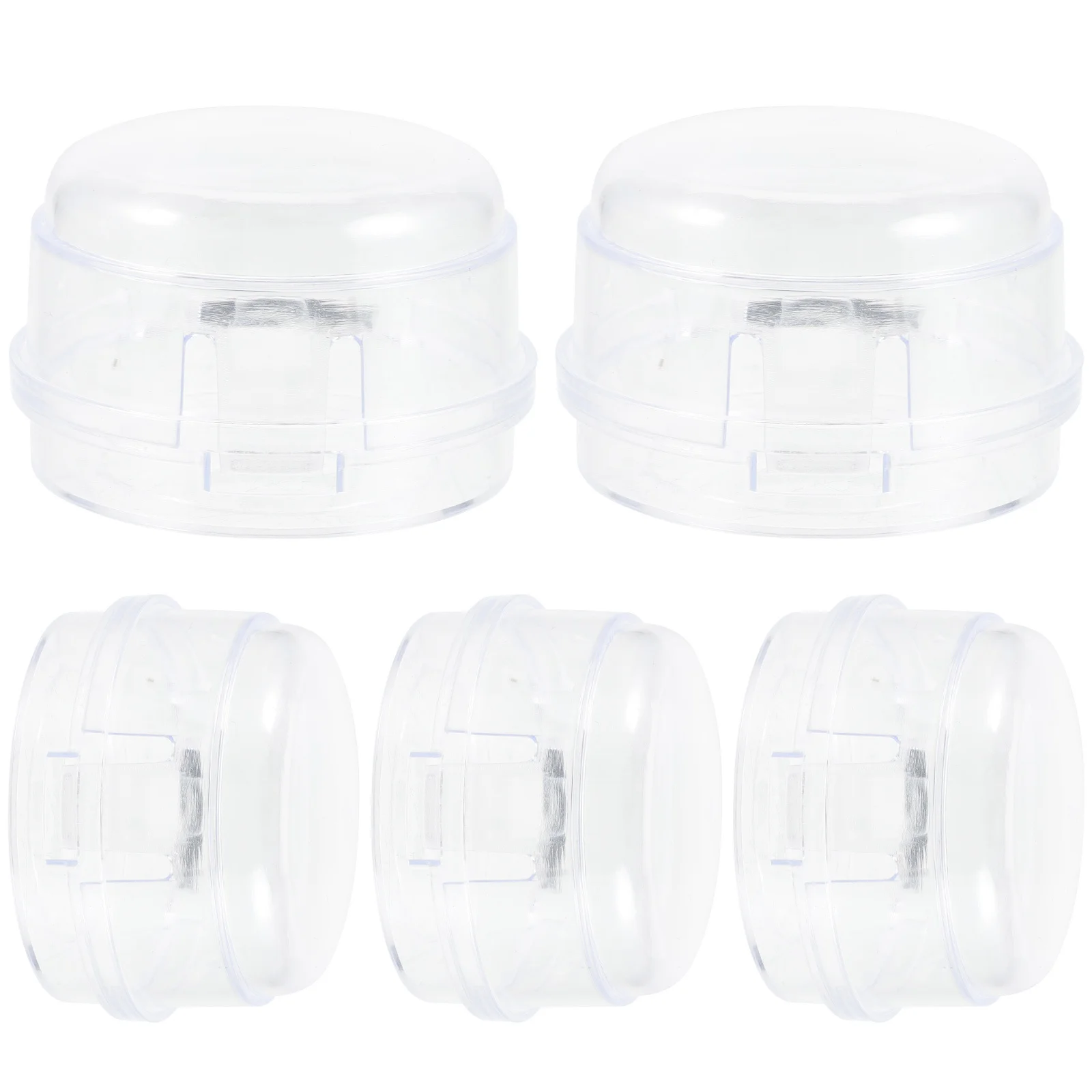 

5Pcs Gas Stove Knob Covers Plastic Heat Resistant Stove Guard Childproof Oven Knob Caps for Kitchen Safety Kitchen Safety Guard