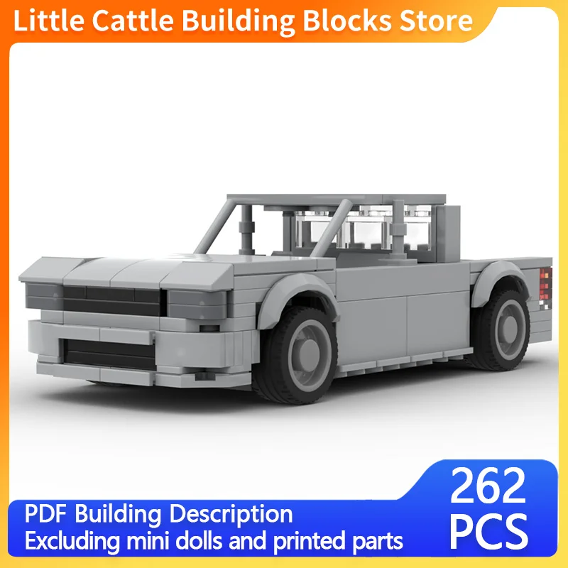 Speed Racing Car Model MOC Building Bricks Compact Pickup Truck Modular Technology Children Holiday Gifts Assemble Toys Suit