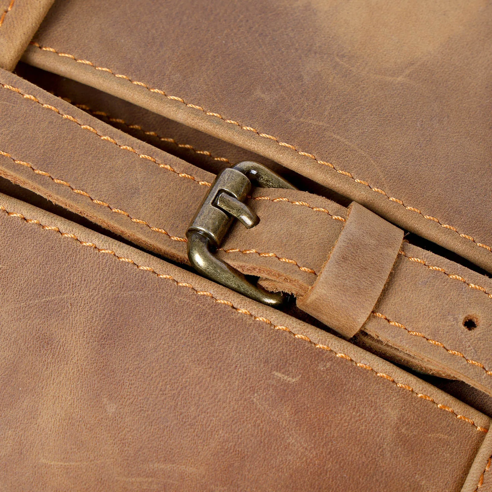 Echte Leder-Umhängetasche 11" Vintage Herren-Umhängetaschen Crazy Horse Leder Schultertasche Rindsleder Retro Mode Casual Pre – Detail 10