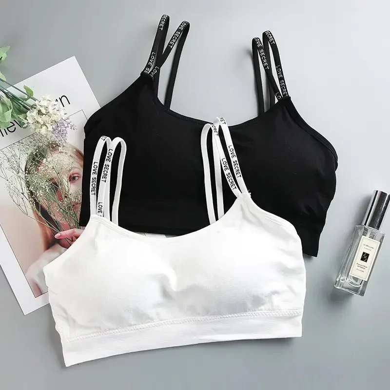 

Yoga Top Fitness Women's Girls Sports Bra Pure Cotton No Steel Ring Women's Fashion Bra Top Breathable Yoga Running Sports Bra