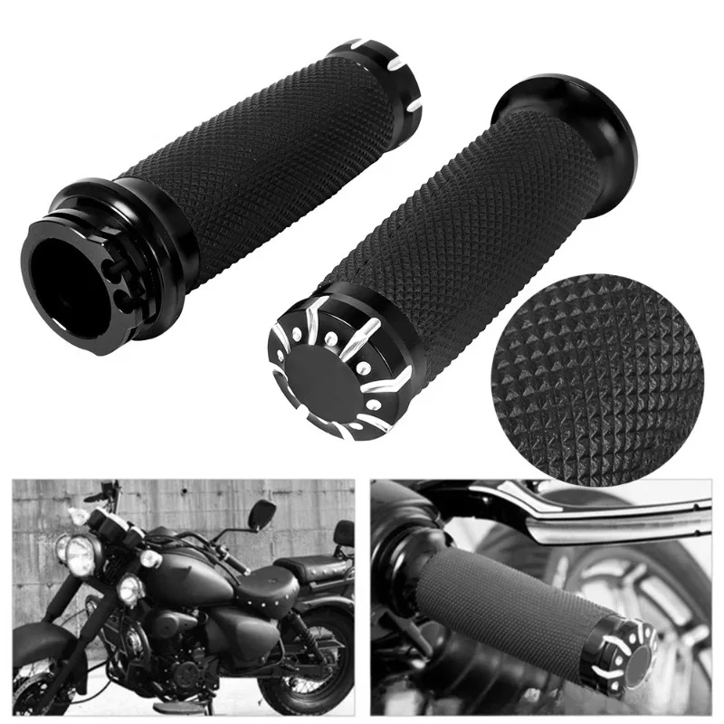

For Harley Sportster Dyna Softail 25mm Universal Motorcycle Modified RSD Handlebar Grips Rubber