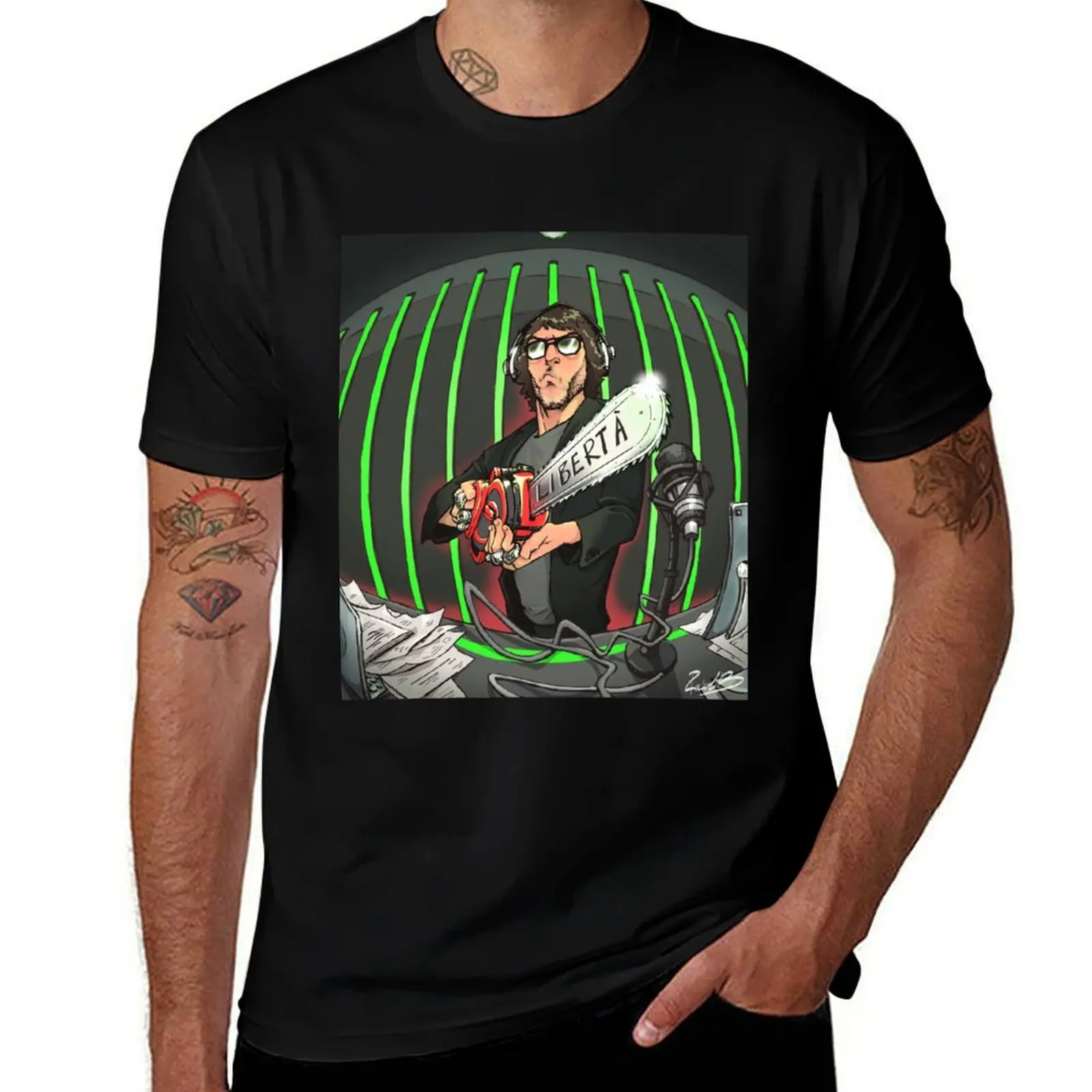 T-shirt Libertà basique décontracté à manches courtes en coton