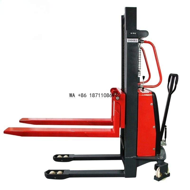Semi-automatic Manual Hand Forklift Hand Pallet Jack Lift Electric Stacker Lift