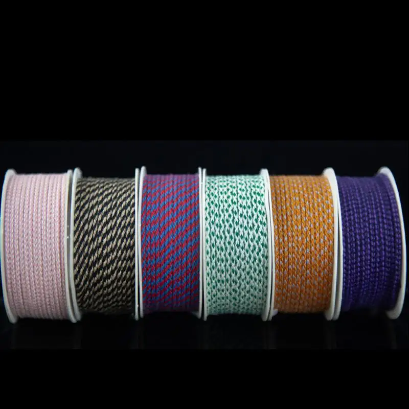 1,5 mm Baumwollkordel, handgemachtes Seil, Faden, Schnur, Bastelmaterial, DIY-Halskette, Armband, Schmuckdekoration – Detail 3