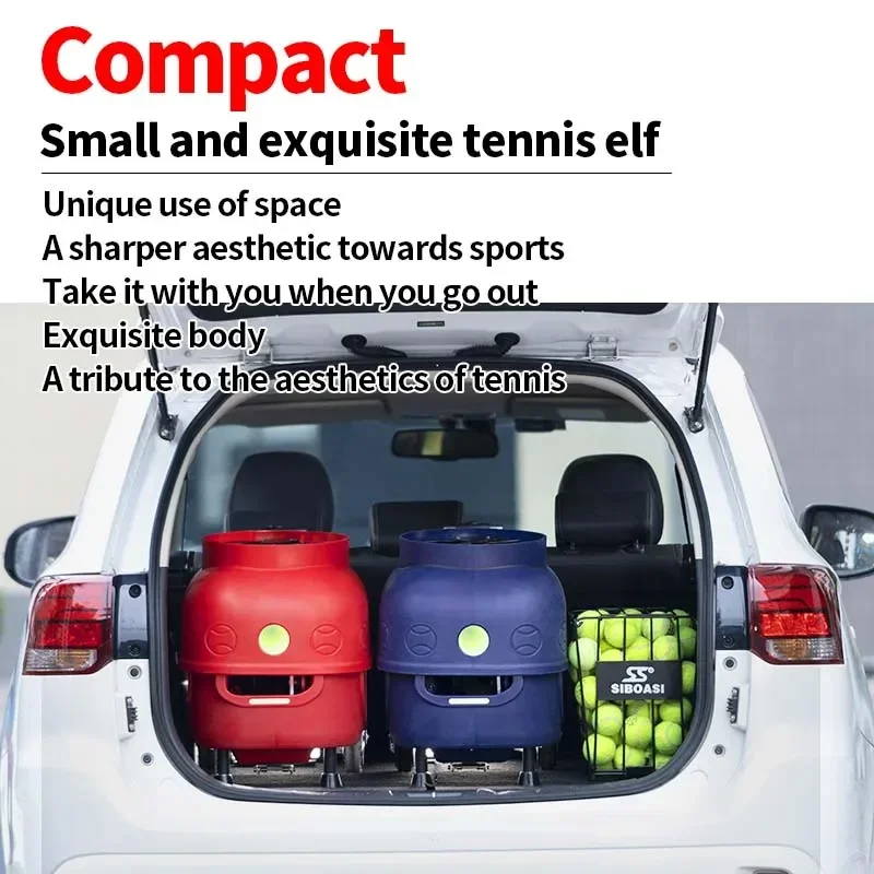 New Arrival Siboasi Mini Shooting Tennis Machine  With Remote Control Cleaning Kit Automatic Tennis Machine Launcher For Sale T7