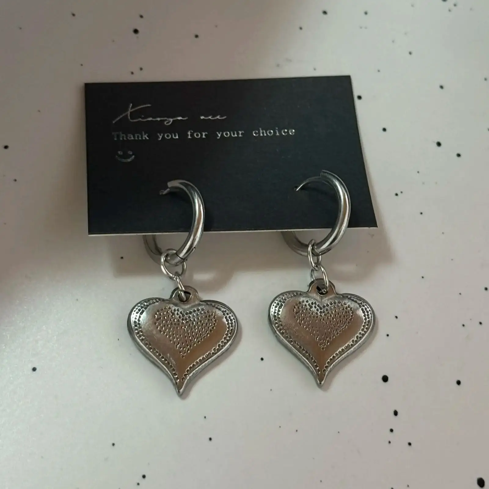 Roestvrij stalen hart hanger oorbellen dames cadeau accessoires groothandel