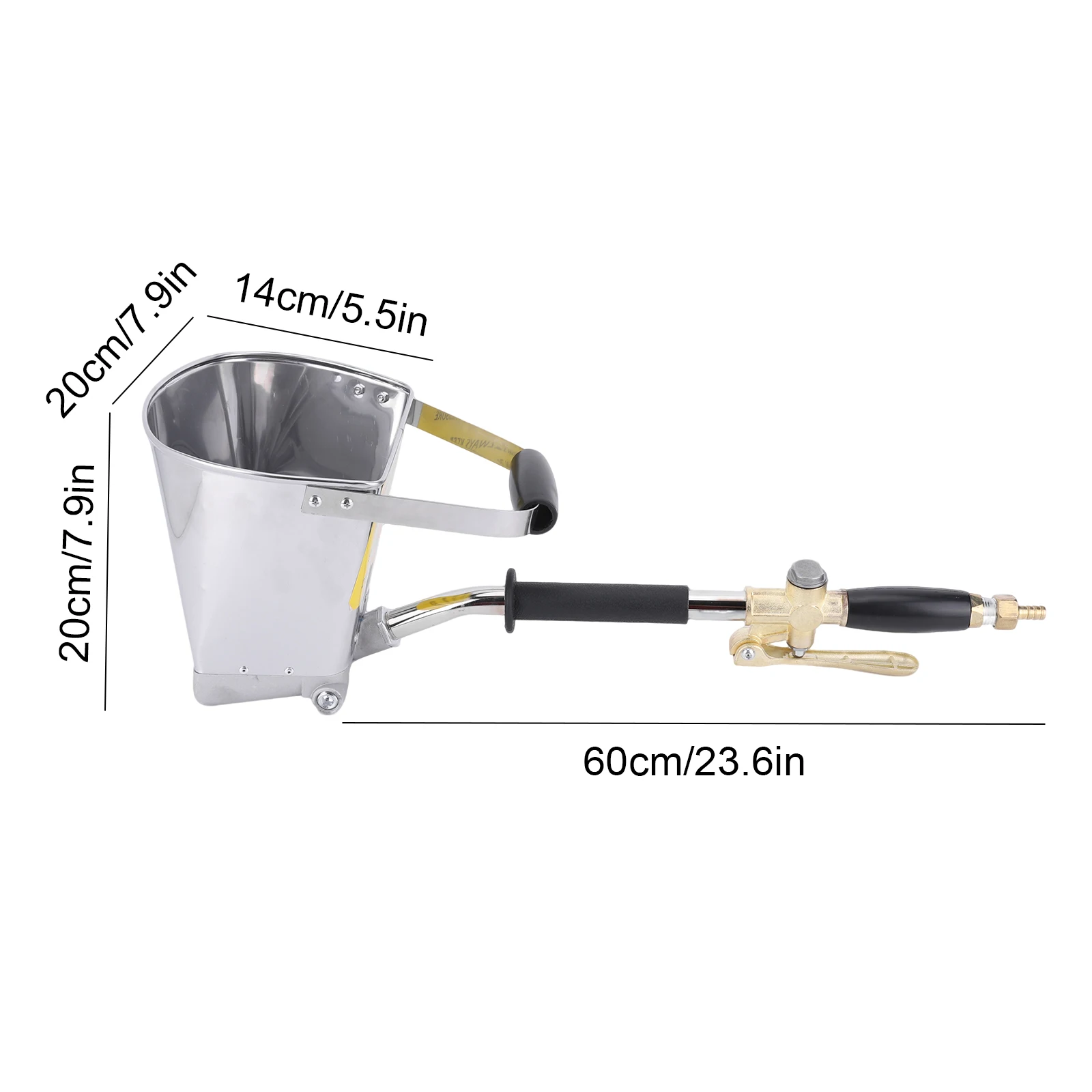 Pistola a spruzzo per malta a 4 getti Spruzzatore per intonaco in calcestruzzo Spruzzatore per calcestruzzo per pittura murale