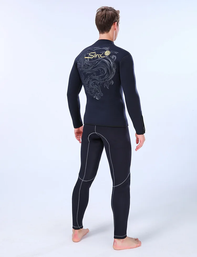 Long Sleeve Split Wetsuit For Men Women 5mm Warm Diving Jacket Top Diving Surfing Suits