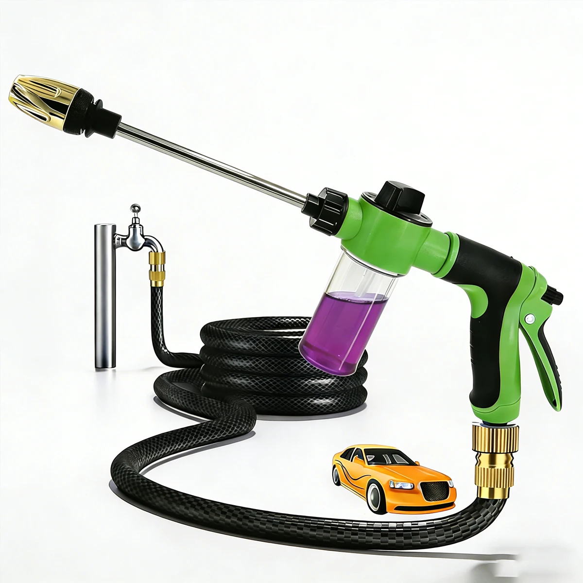 NEUE Garten-Wassersprühpistole Hochdruck-Wasserpistole Schaum-Wasserflasche Sprühgerät Autowäsche Hochdruck-Sprüher Bewässerungsdüse ﻿