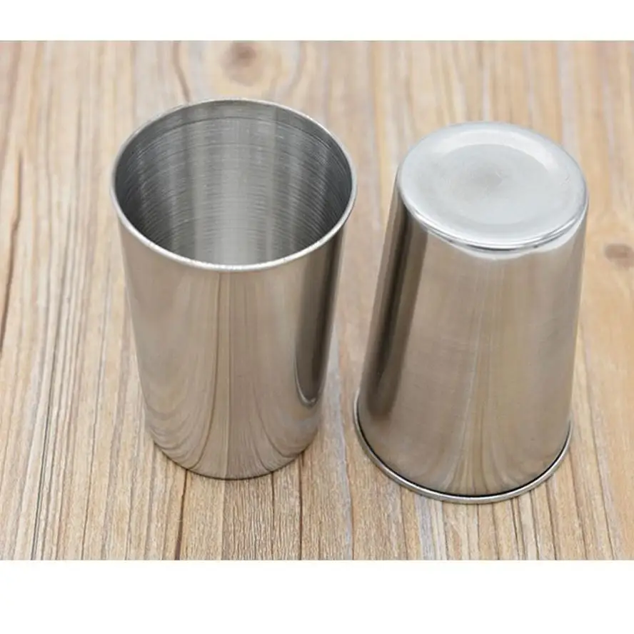 New 180ml/300ml Stainless Steel Drinking Cup Portable Reusable Tumbler Multifunctional Water Beer Coffee Tea Outdoor Supplies