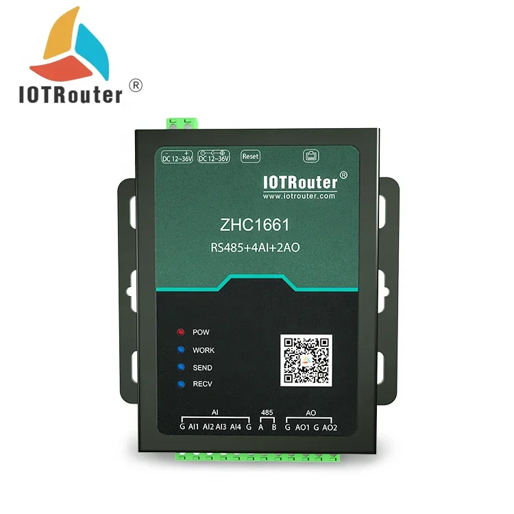 4-20mA Ethernet Gateway MQTT IO Controlador Modbus rs485 para conversor Ethernet
