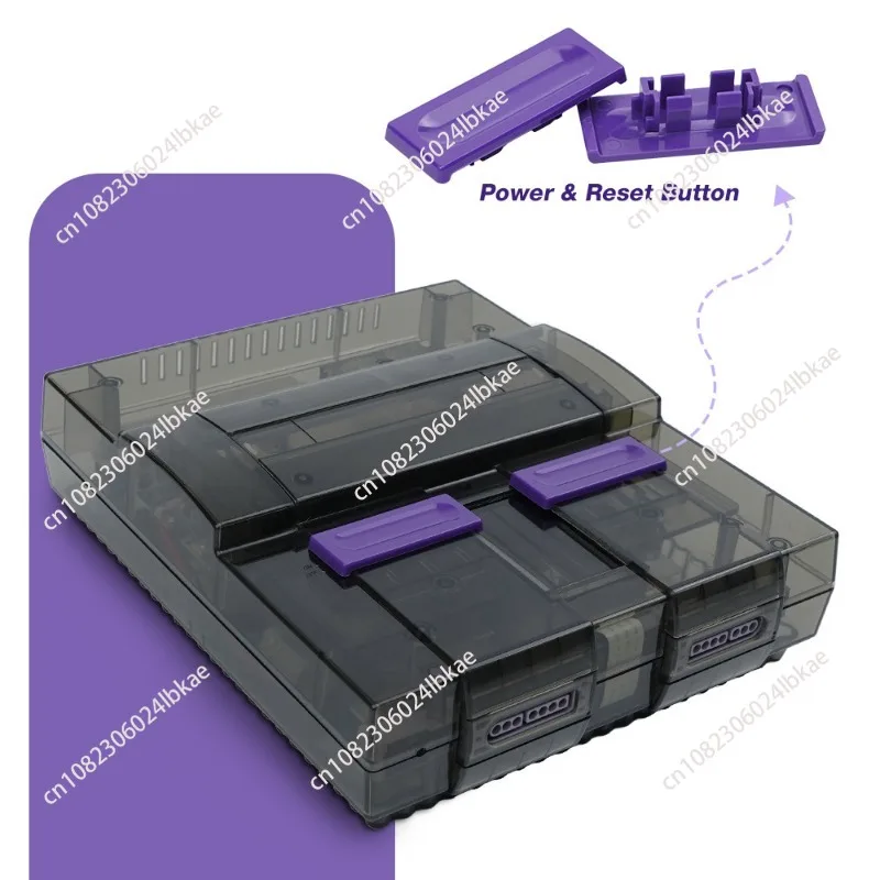 

Suitable for SNES game console shell SNES host replacement shell, high quality SNES translucent shell AA