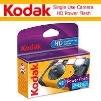 Original 39 Photos Kodak HD Power Flash Single Use Disposable Film Camera 27 Exposure Photos  ISO800 Manual Flash