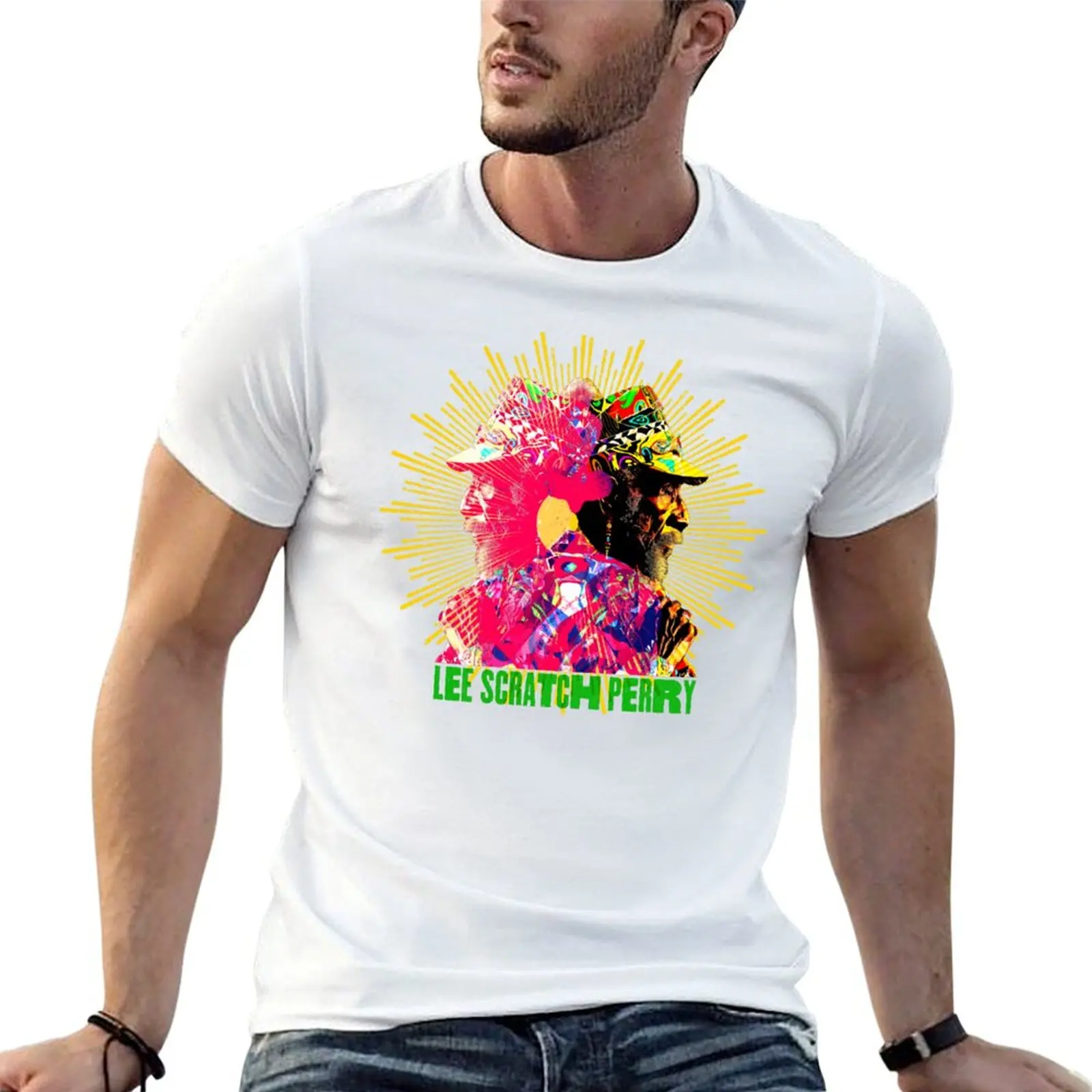 Lee Scratch Perry T-Shirt plain graphic t shirts men t shirt