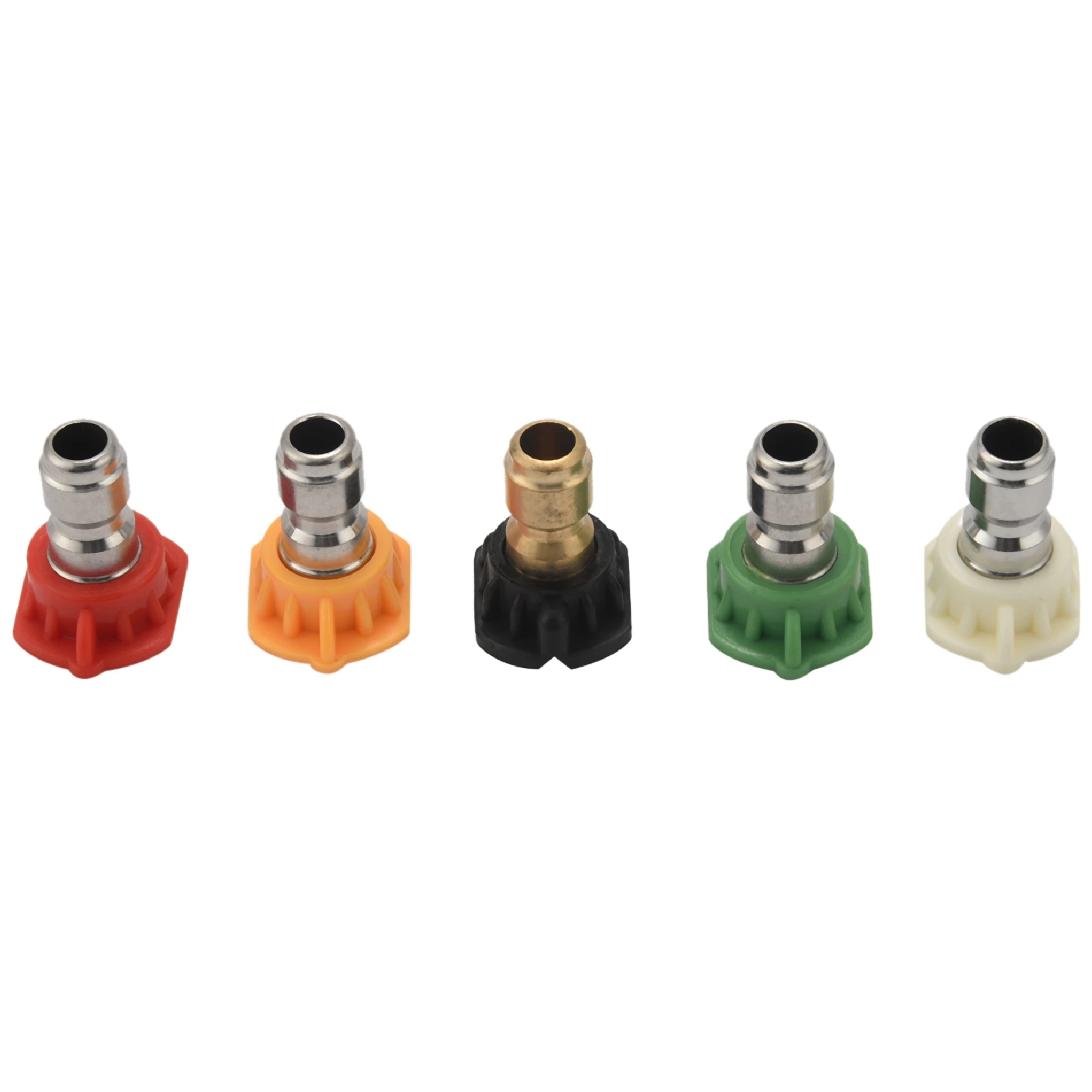 5Pcs Pressure Washer Spray Nozzles 1/4 Quick Connection Spray Tip Set (4.0 Gpm) Multiple