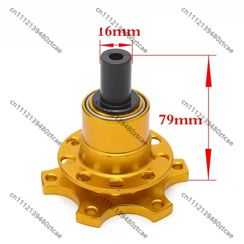 6 Bolt Aluminum Alloy Steering Wheel Quick‑Release Base Height Adapter For RC Formula Off‑Road Racing Model Car