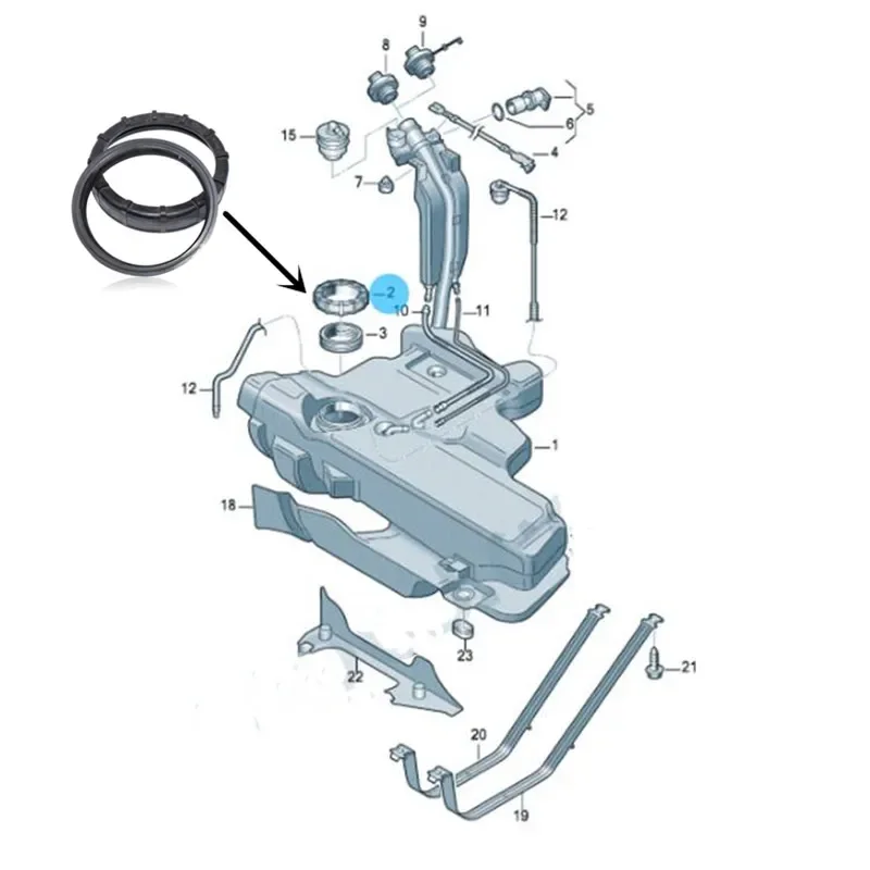 OEM 321201375A 321919133 Fuel Pump Lock Ring Tank Seal For Audi Skoda Seat VW Passat B5 Beetle Jetta Golf Mk3 MK4 3B 3C 9N 8P