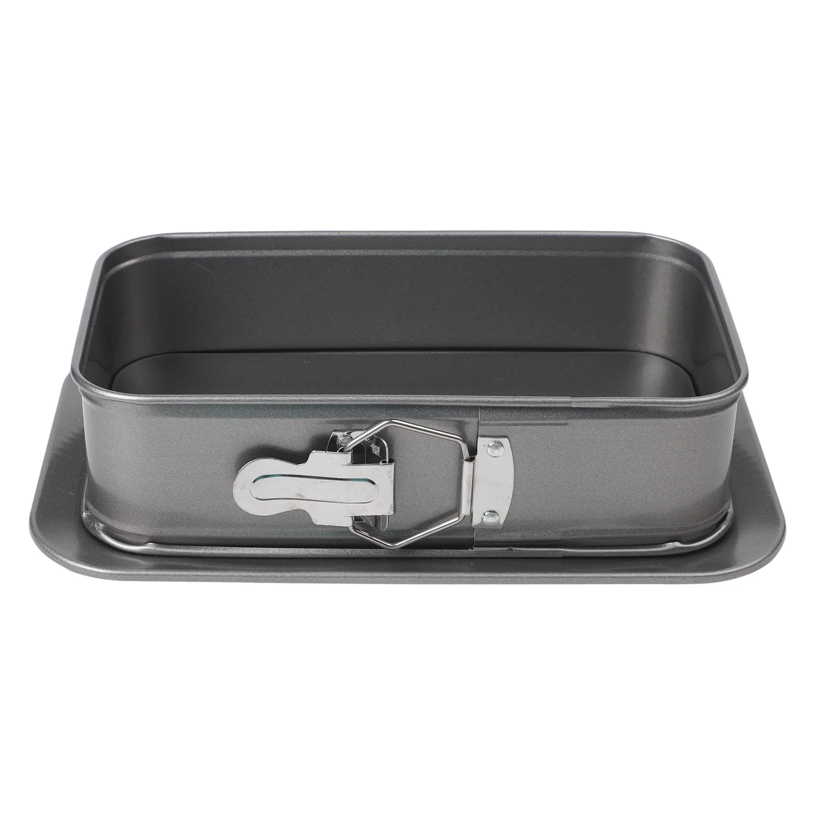 

Rectangular Cake Pan Cake Pan Black Carbon Steel Dessert Baking Pan Pan Removable Bottom Versatile Baking Use Dishwasher Safe