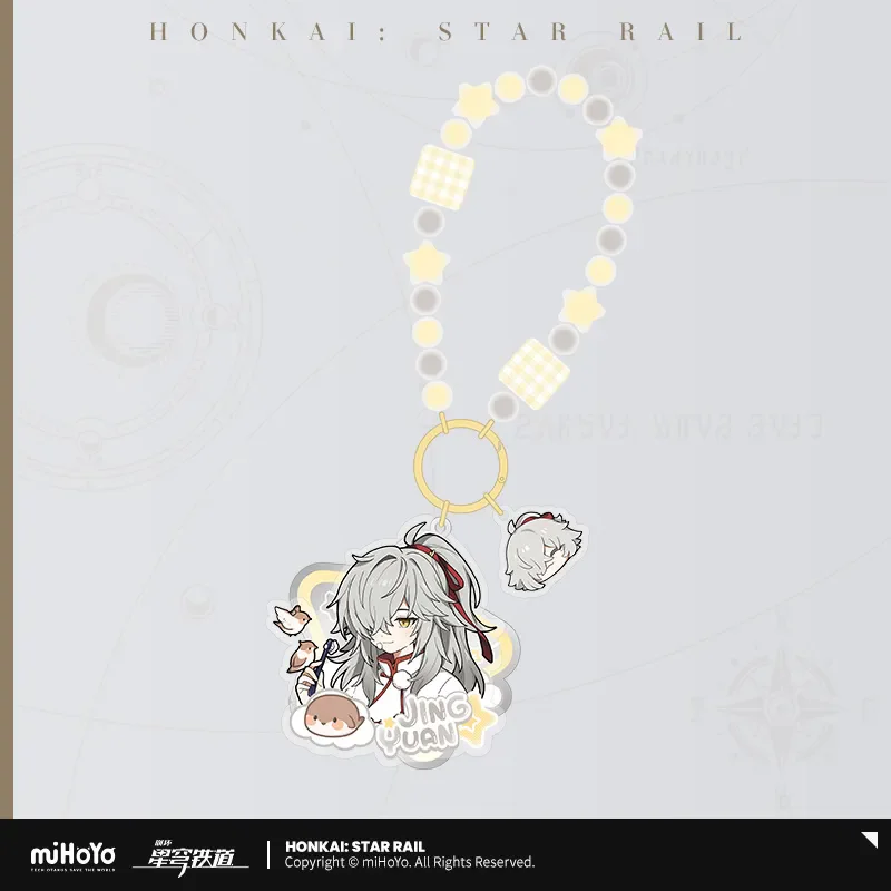 [Genuine] miHoYo Game Honkai Star Rail Male Dormitory Series Pendant Jing Yuan Dan Heng Blade Sunday Key Chain Cosplay Xmas Gift 4