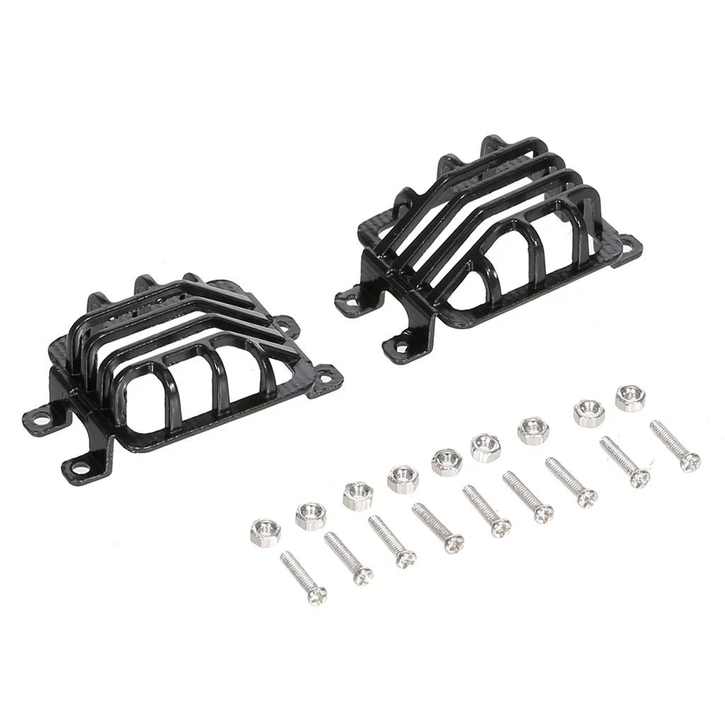 Cubierta de luz trasera delantera de Metal, carcasa protectora para 1:10 RC Crawler Trxs TRX4 G500 TRX6 G63, piezas de actualización, un par